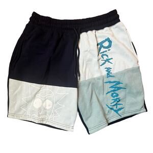 Cartoon Network Rick & Morty Men's MD Color Block Sweatpant Shorts